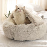 CozyHaven 2-in-1 Round Plush Pet Bed